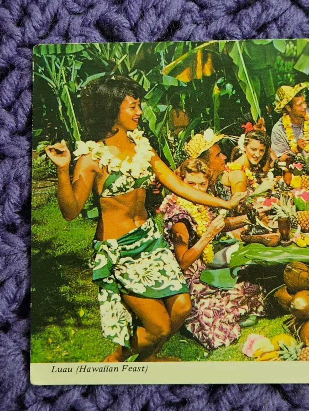Luau Hawaiian Feast Postcard